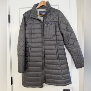 Patagonia Radalie Parka Women’s Medium Gray Quilted Insulated Winter Coat